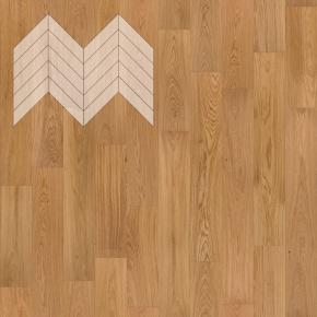 Паркет Елка Французская Lab Arte Chevron Дуб Селект лак 600/490х110х14/3/45° в интерьере
