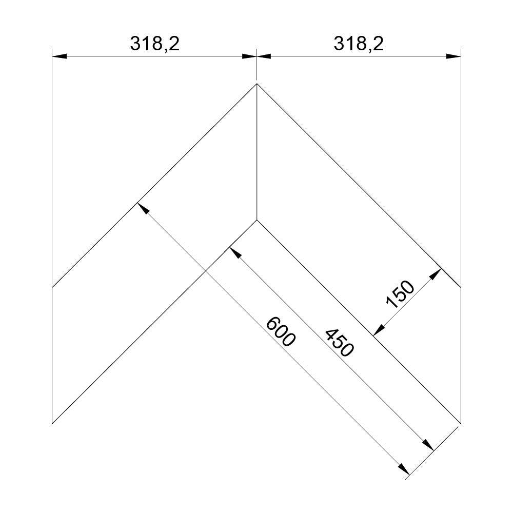 Паркет Елка Французская Lab Arte Chevron Дуб Рустик 1015 лак 600/450х150х14/3/45°