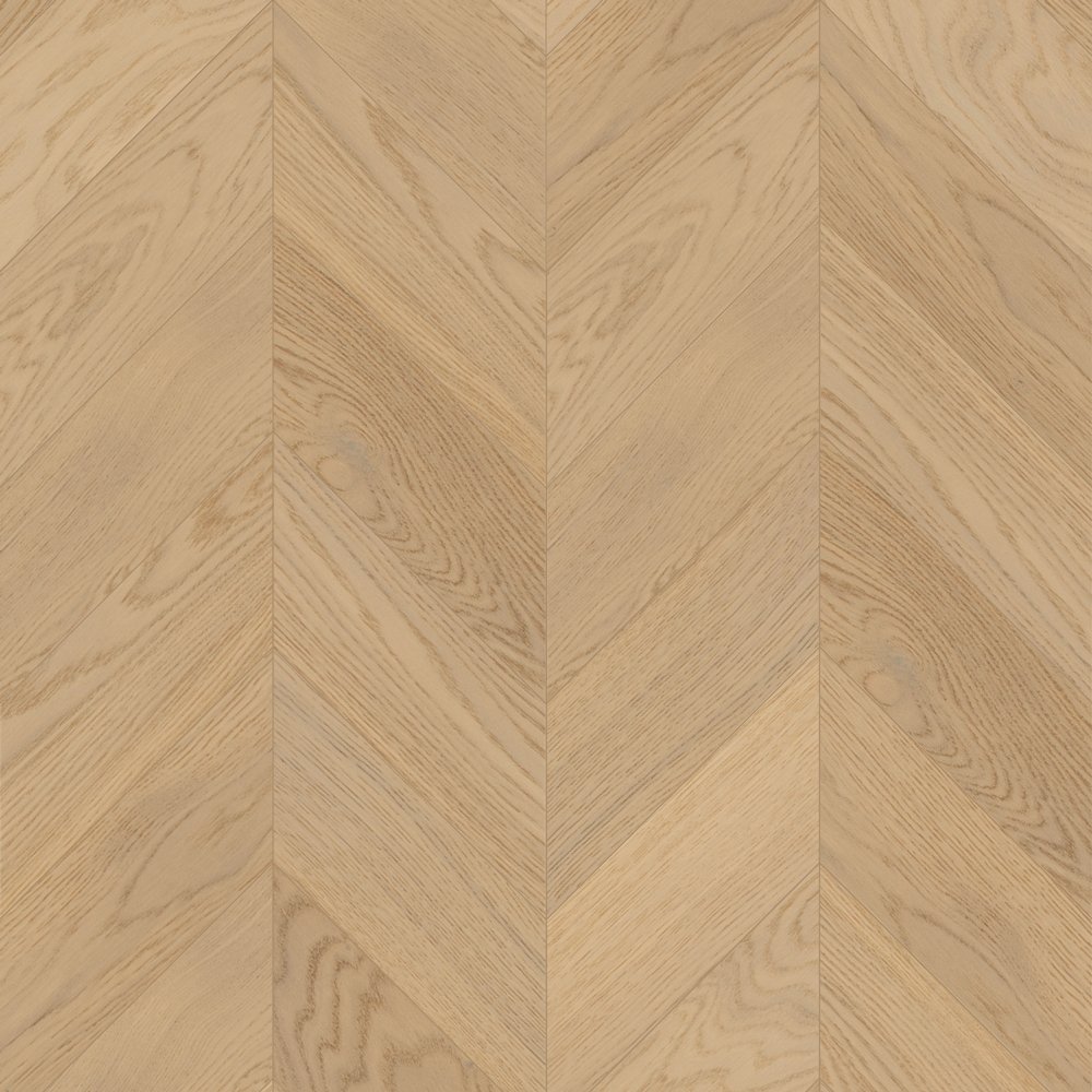 Паркет Елка Французская Lab Arte Chevron Дуб Селект Шёлк лак 600/450х150х14/3/45°
