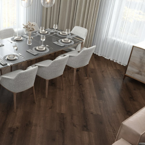 Ламинат ПВХ Alpine Floor Дуб Мокка SPC ЕСО 2-2*** в интерьере