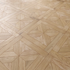 Модульный паркет инженерный Lab Arte №1-110 Дуб Натур лак 744*744*14/3 мм в интерьере