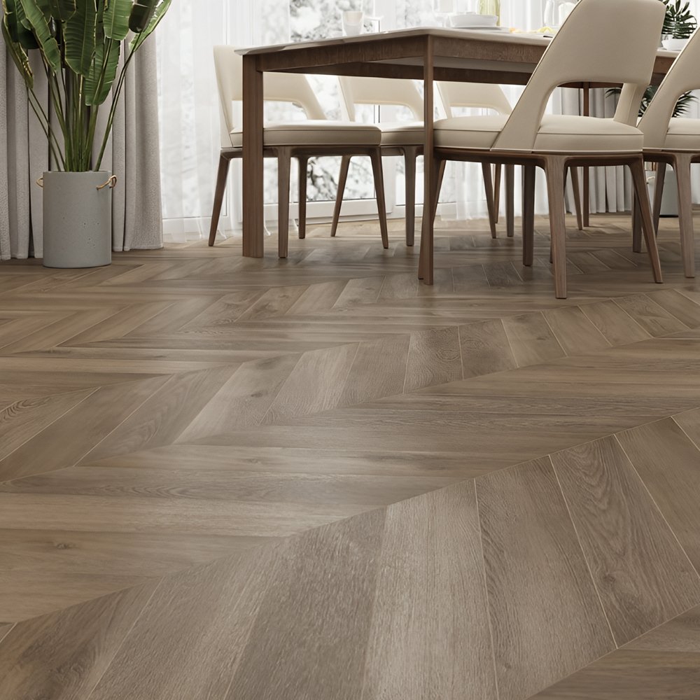 Ламинат ПВХ Alpine Floor Дуб Насыщенный Chevron LVT ECO 20-4***