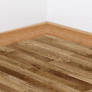 Плинтус шпонированный Tarkett OAK VINTAGE 60x16x2400 в интерьере
