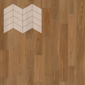 Паркет Елка Французская Lab Arte Chevron Дуб Натур Гридж лак 400/313х150х14/3/60° в интерьере