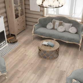 Ламинат ПВХ Alpine Floor Дуб Натуральный SPC ЕСО 2-5*** в интерьере